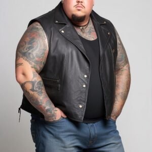 Big and Tall Leather Jackets, Vests, and Chaps