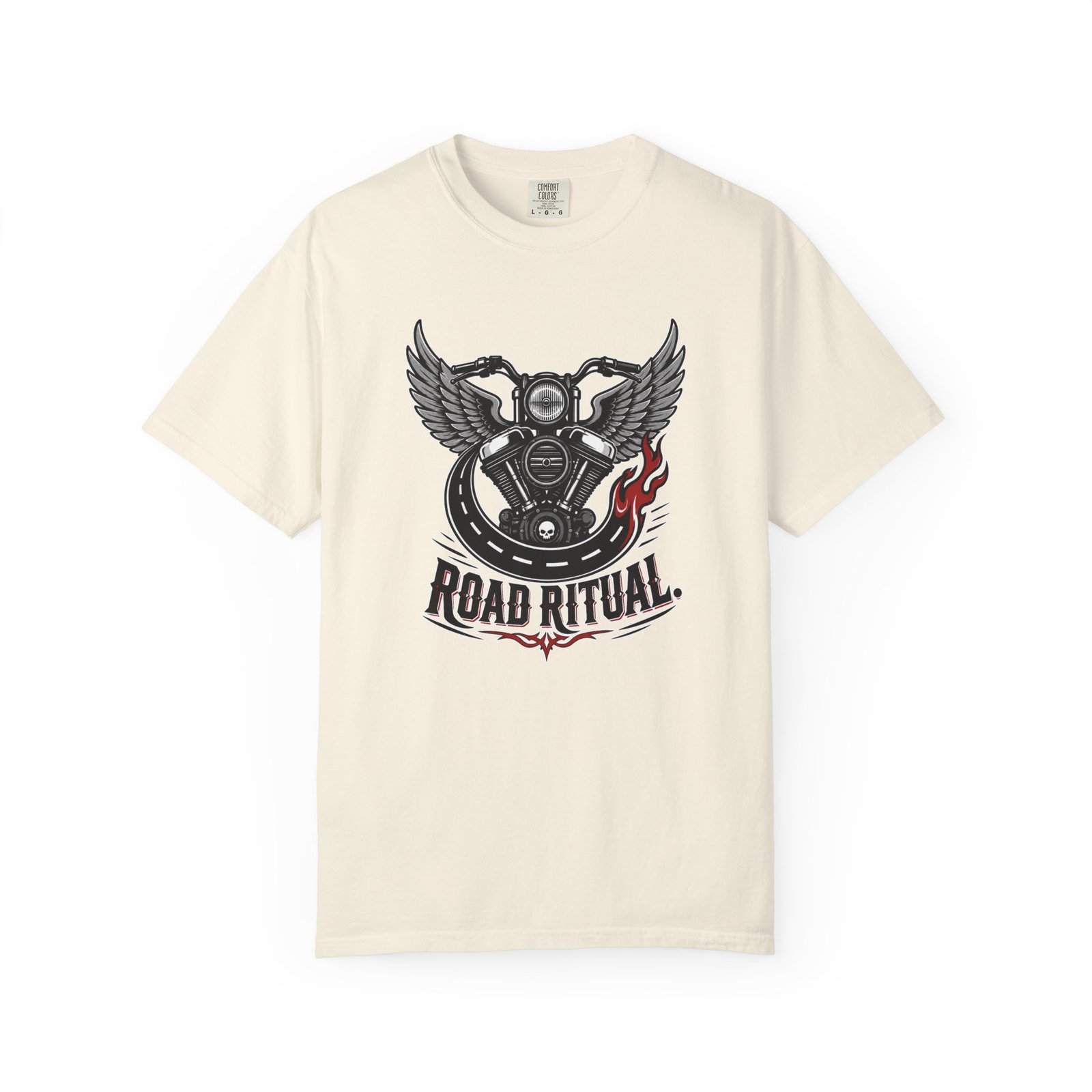 Road Ritual Motorcycle T-Shirt - Retro Biker Engine Graphic Tee - Image 21
