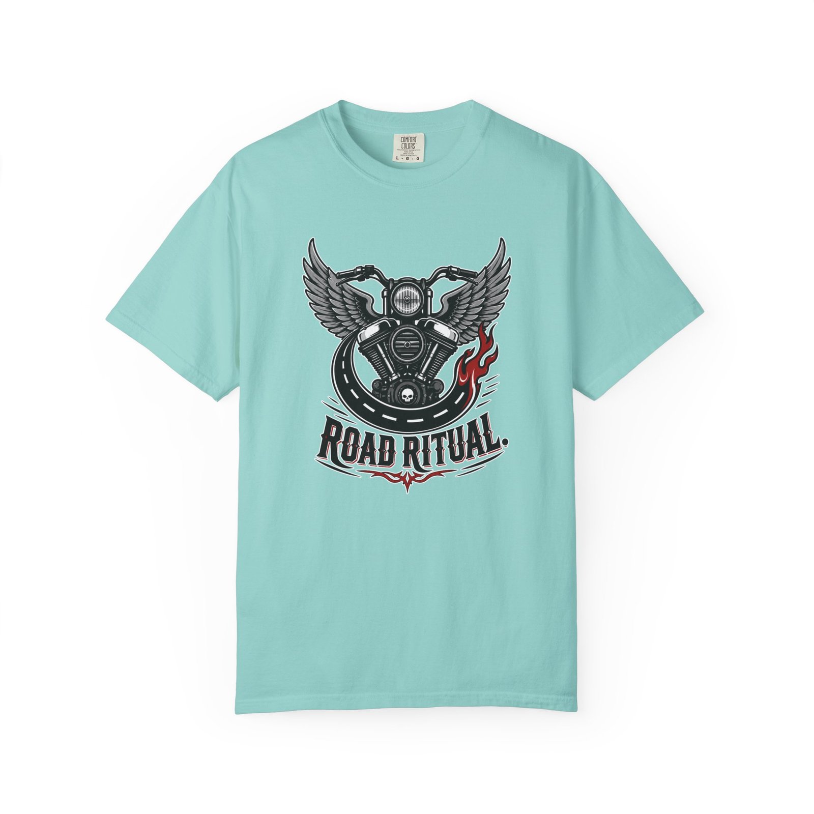 Road Ritual Motorcycle T-Shirt - Retro Biker Engine Graphic Tee - Image 19