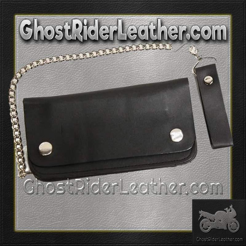 Leather Chain Wallet - Heavy Duty - Naked Leather - Bifold - 6 Inch - AC50-11HD-DL - Image 6