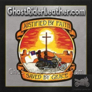 Justified by Faith - Saved by Grace Vest Patch - PAT-A44-DL