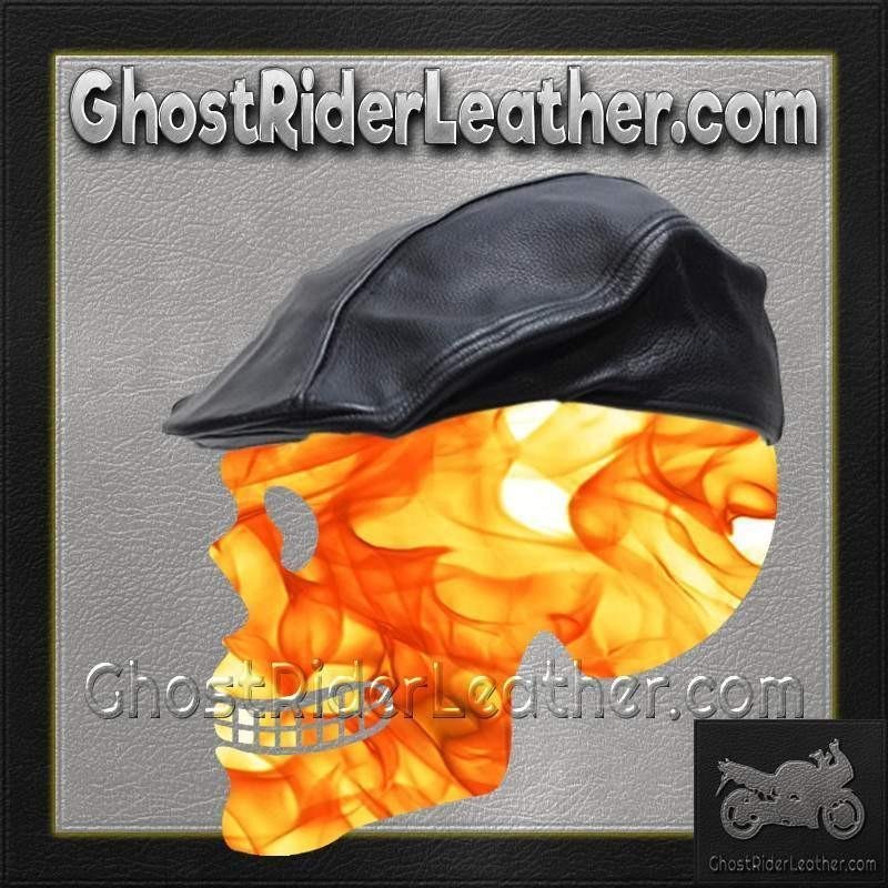 Mens Leather Driving Cap / SKU GRL-AC25-DL - Image 2