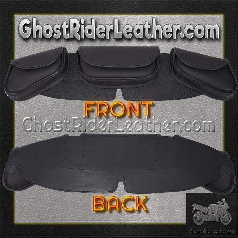 Motorcycle Windshield Bag Set - 3 Compartments - WS24-DL - Image 4