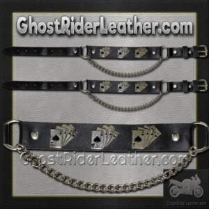 Pair of Biker Boot Chains - Dead Mans Hand - SKU GRL-BC20-DL