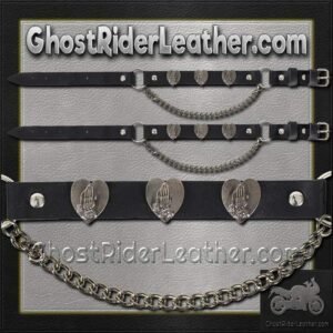 Pair of Biker Boot Chains - Praying Hands - Christian Biker - Motorcycle - BC8-DL