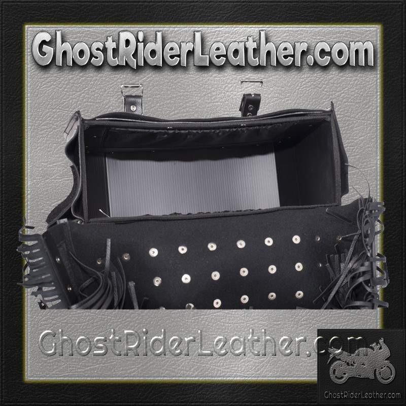 Saddlebags - PVC - Fringe - Studs - Lock - SD4030-PV-DL - Image 9