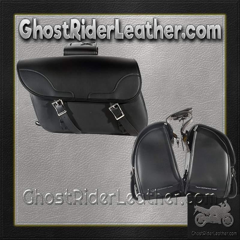 Saddlebags - PVC - Slanted - Motorcycle Luggage - SD4089-NS-PV-DL - Image 5