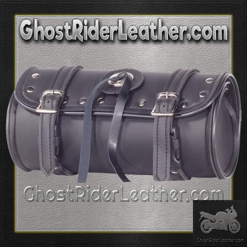 Motorcycle Tool Bag - PVC - Fork Bag - Studs and Concho - 10 or 12 Inch - TB3004-DL - Image 5