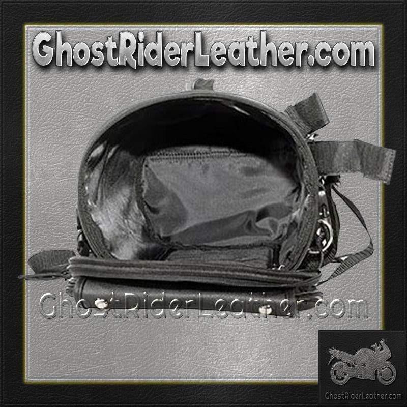 Sissy Bar Bag - Duffle Style - Studs - Biker Gear - Motorcycle - SB77-DL - Image 3