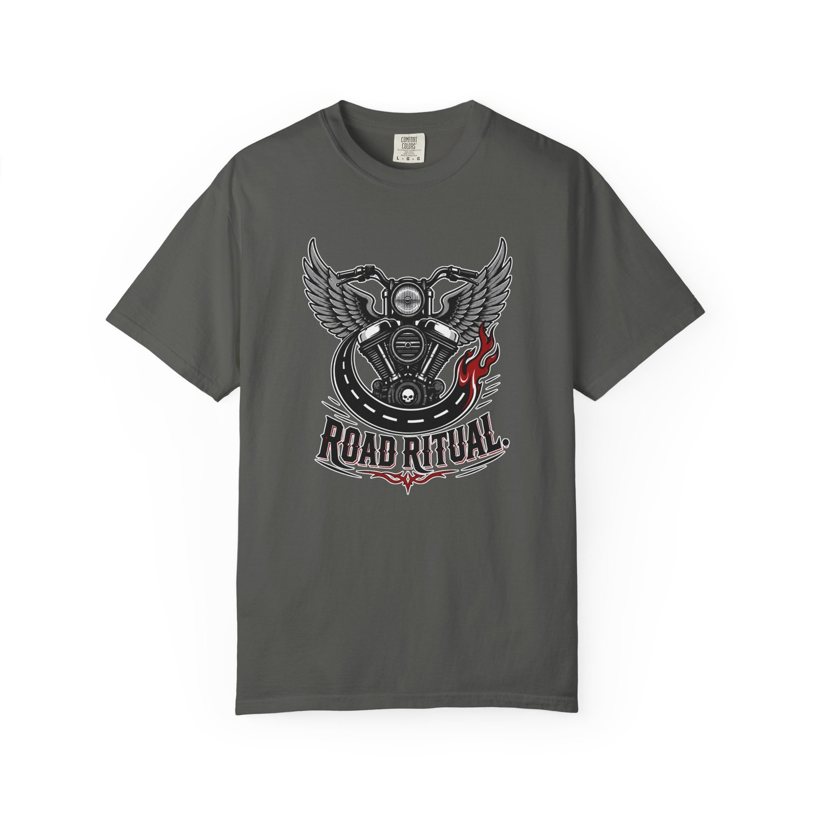 Road Ritual Motorcycle T-Shirt - Retro Biker Engine Graphic Tee - Image 16