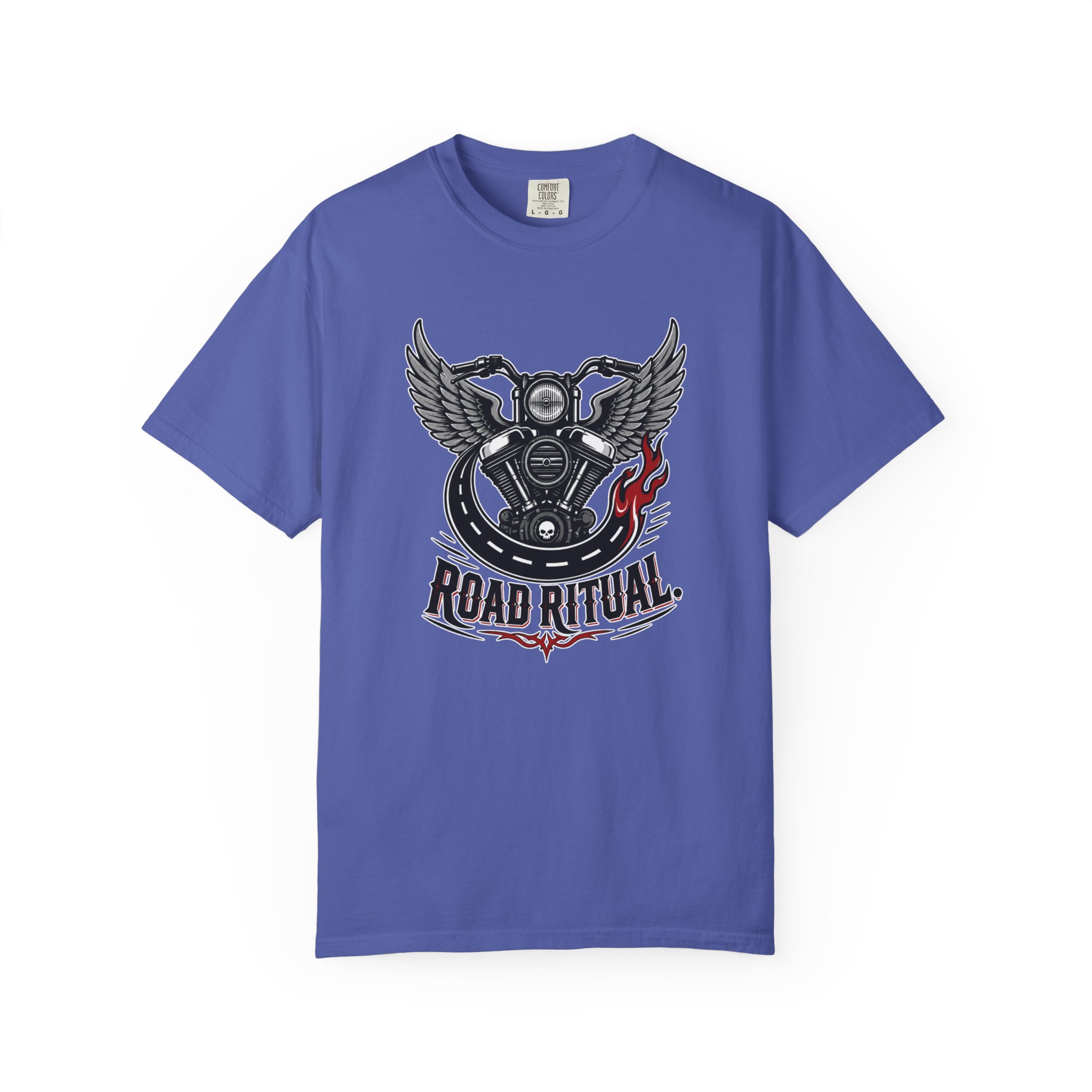 Road Ritual Motorcycle T-Shirt - Retro Biker Engine Graphic Tee - Image 20