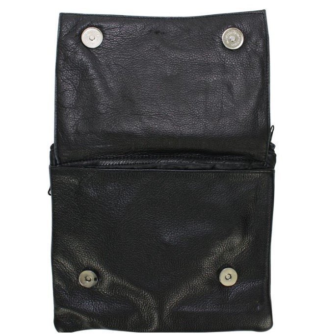 Leather Belt Bag - Teal Blue - Gun Pocket - Tribal Heart Design - Handbag - BAG36-EBL1-TEAL-DL - Image 6