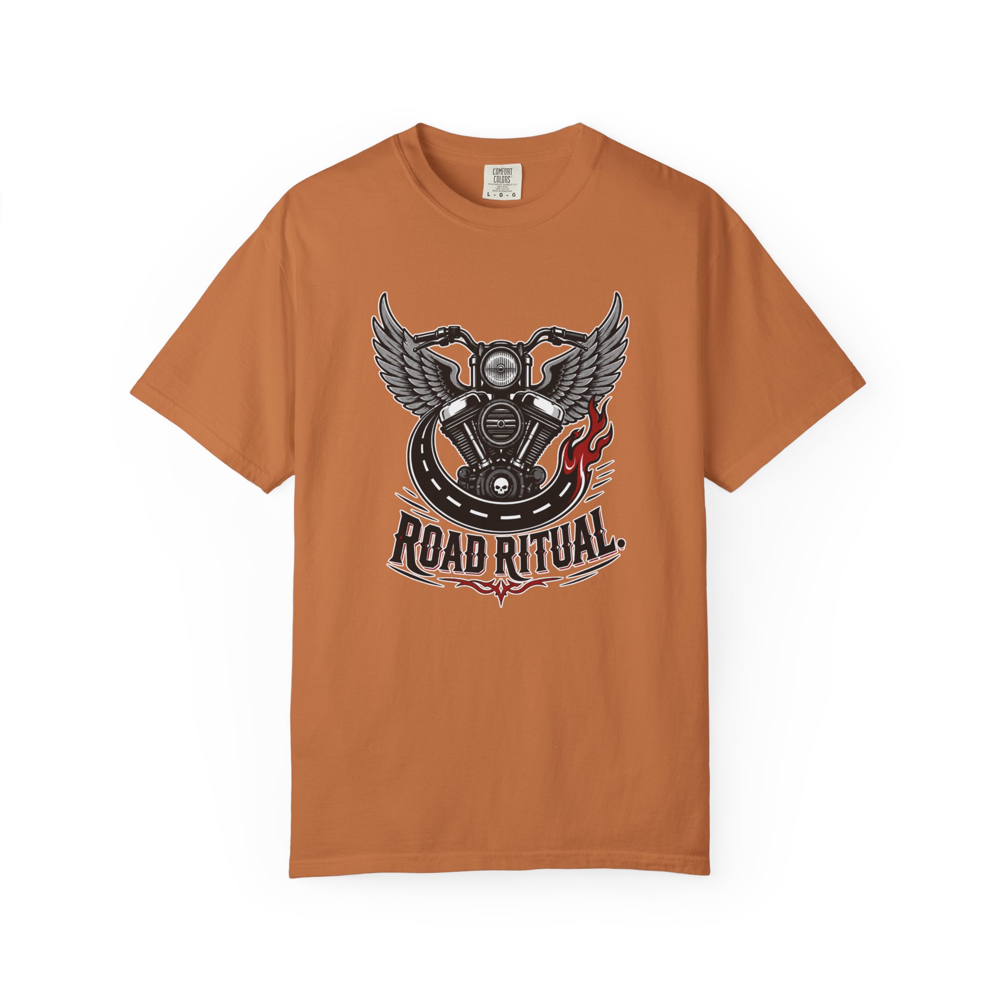 Road Ritual Motorcycle T-Shirt - Retro Biker Engine Graphic Tee - Image 15