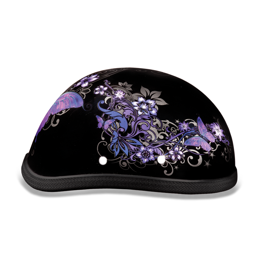 Novelty Motorcycle Helmet - Butterflies - Eagle Shorty - 6002B-DH - Image 5
