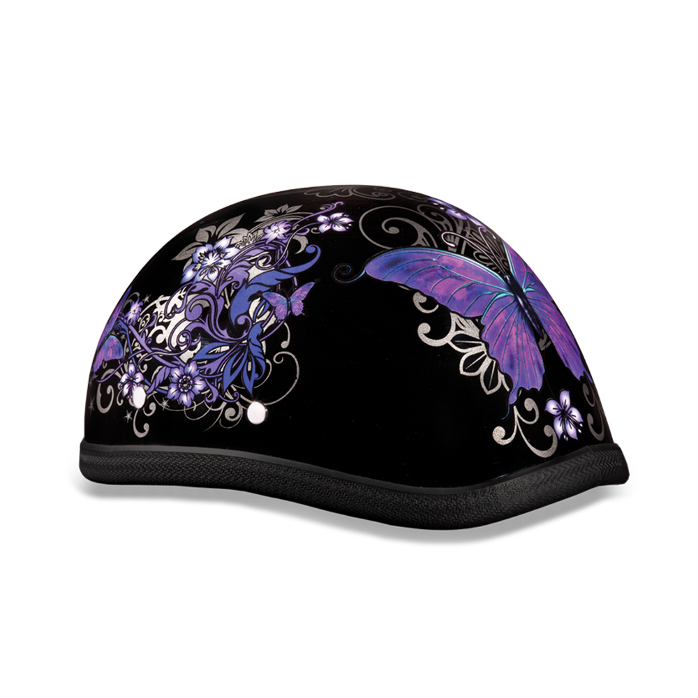Novelty Motorcycle Helmet - Butterflies - Eagle Shorty - 6002B-DH - Image 8