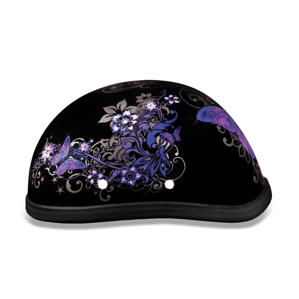 Novelty Motorcycle Helmet - Butterflies - Eagle Shorty - 6002B-DH - Image 9
