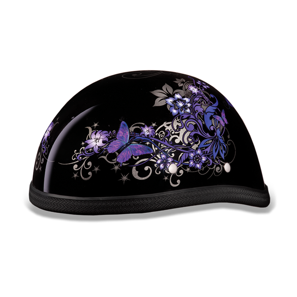 Novelty Motorcycle Helmet - Butterflies - Eagle Shorty - 6002B-DH - Image 10