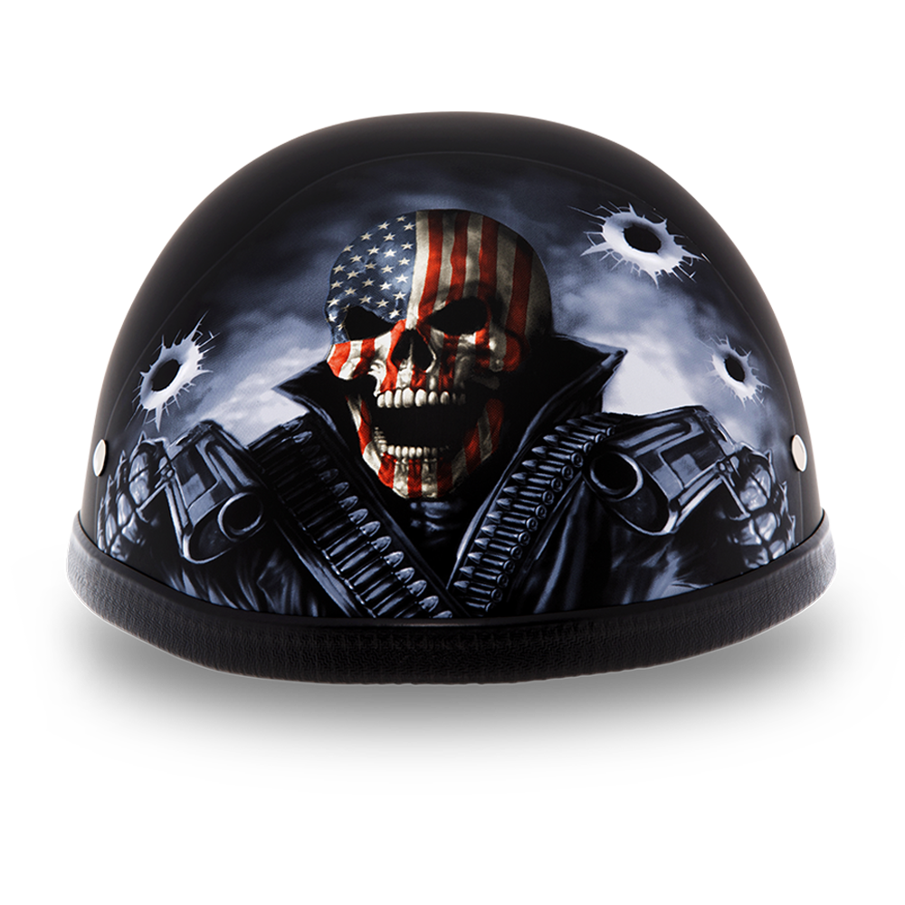 Novelty Motorcycle Helmet - Come Get 'Em - Eagle Shorty - 6002CG-DH