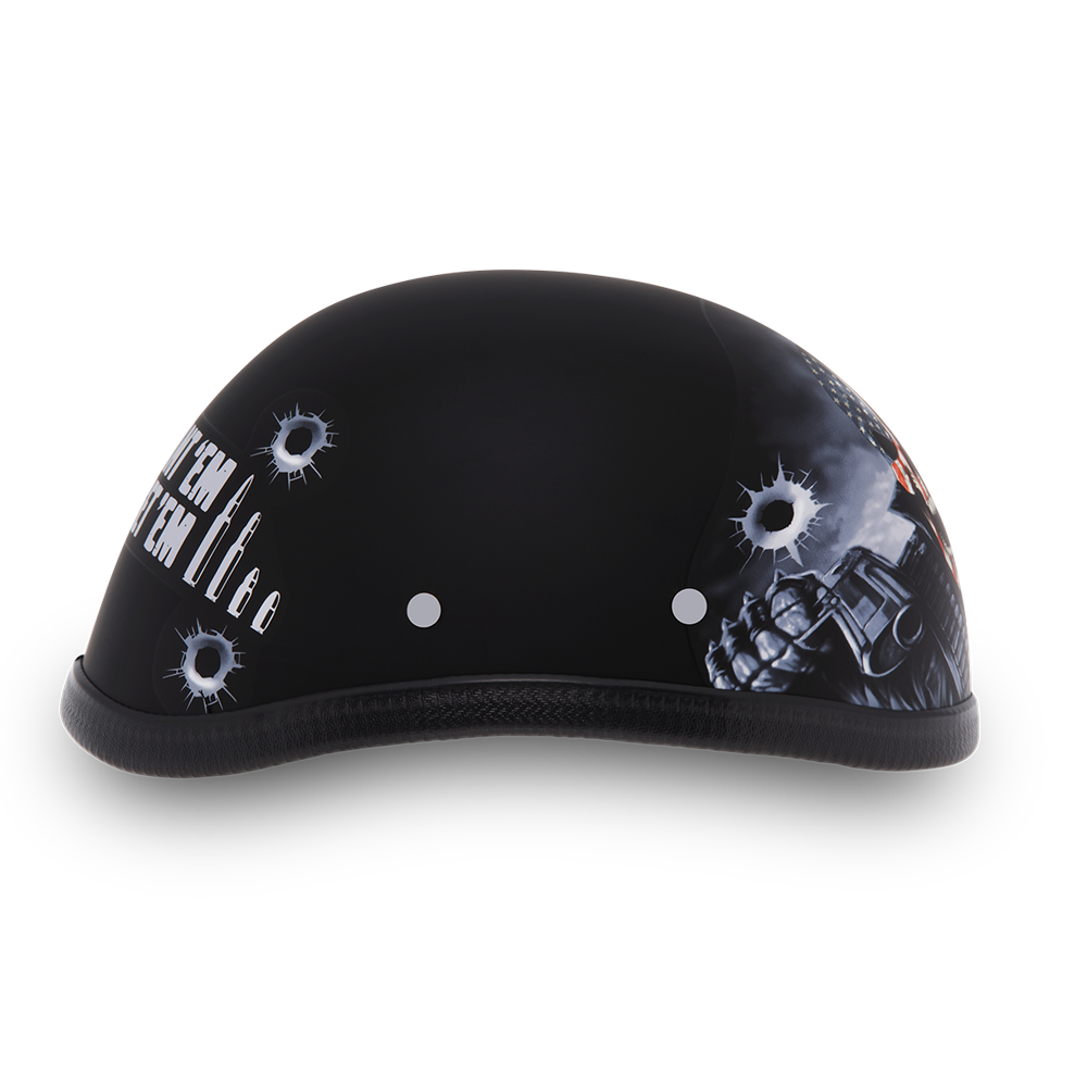 Novelty Motorcycle Helmet - Come Get 'Em - Eagle Shorty - 6002CG-DH - Image 7
