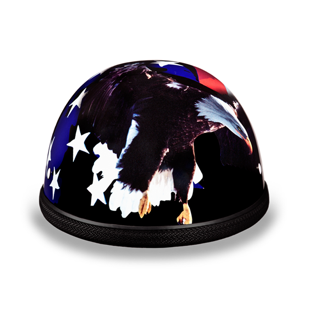 Novelty Motorcycle Helmet - Freedom Eagle - Shorty - 6002FR2-DH - Image 2