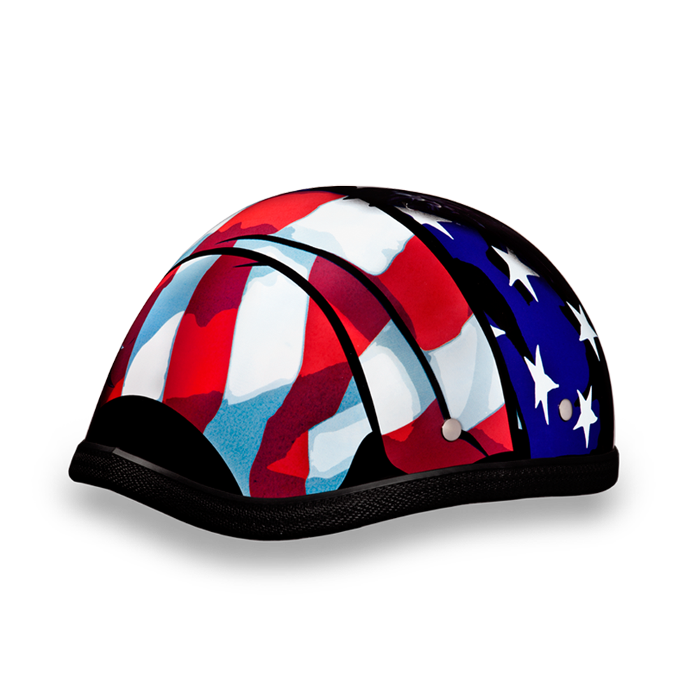 Novelty Motorcycle Helmet - Freedom Eagle - Shorty - 6002FR2-DH - Image 8