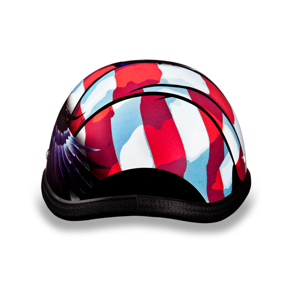 Novelty Motorcycle Helmet - Freedom Eagle - Shorty - 6002FR2-DH - Image 9