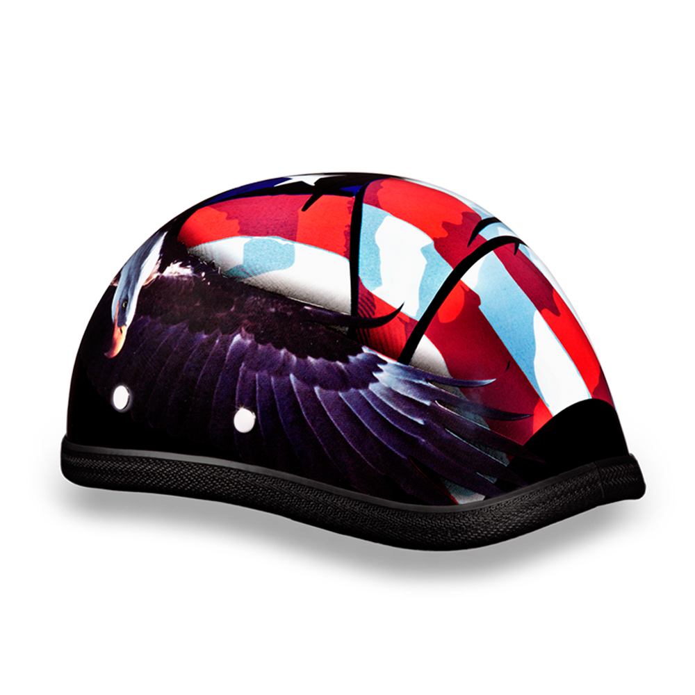 Novelty Motorcycle Helmet - Freedom Eagle - Shorty - 6002FR2-DH - Image 10
