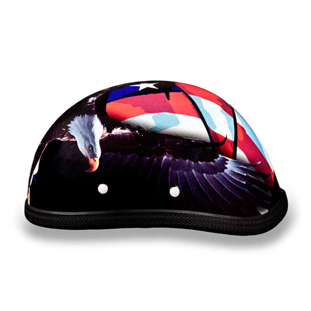 Novelty Motorcycle Helmet - Freedom Eagle - Shorty - 6002FR2-DH - Image 11