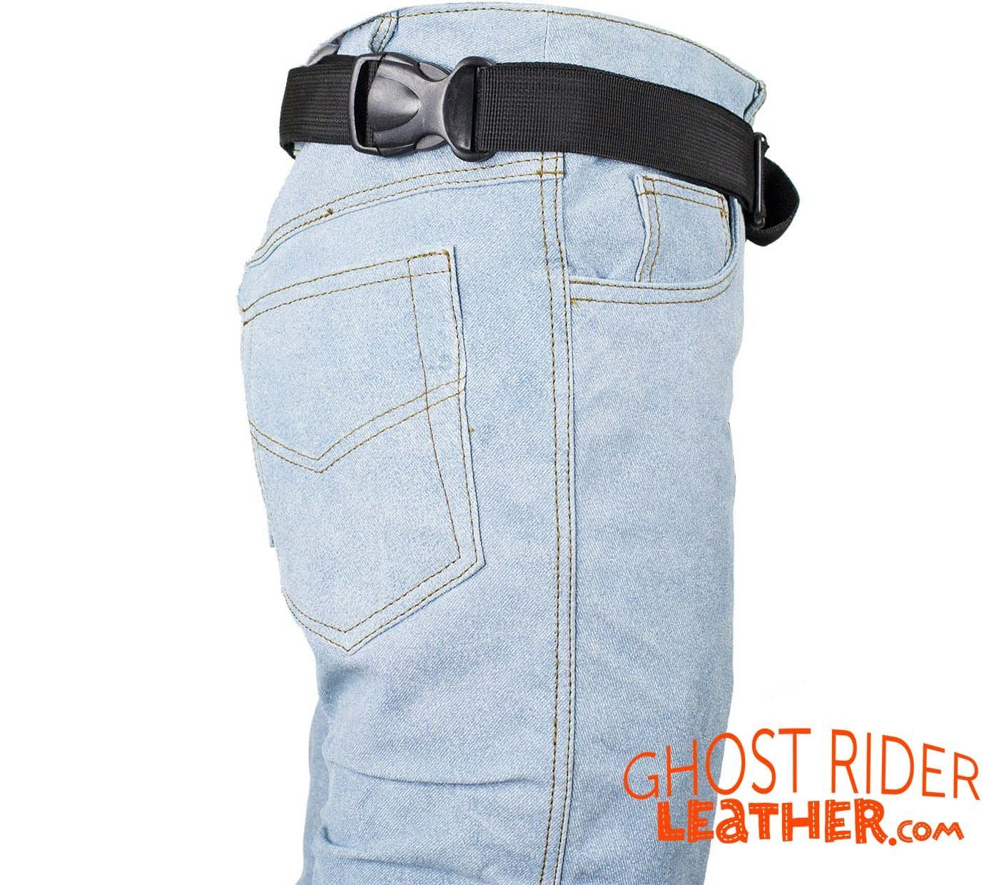 Leather Thigh Bag - Gun Pocket - Brown - Motorcycle - AC1025-BRN-DL - Image 3