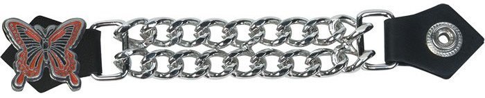 Set of Four Butterfly Vest Extenders with Chrome Chain - AC1048-DL - Image 2