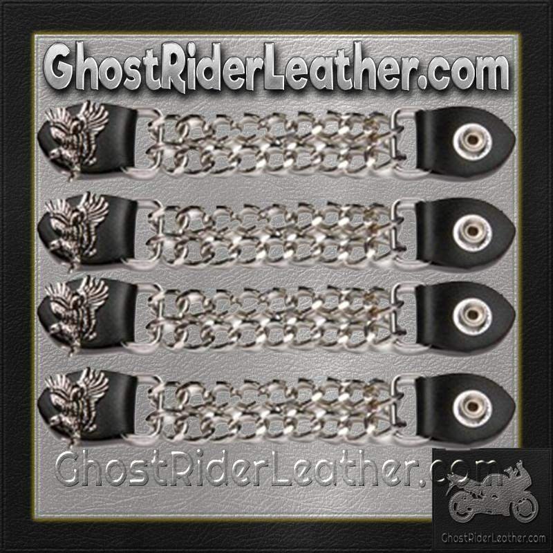 Set of Four Soaring Eagle Vest Extenders with Chrome Chain - AC1098-E-DL - Image 2