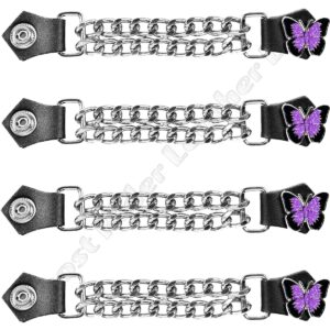 Set of Four Butterfly Vest Extenders - Purple - AC1136-PURPLE-DL