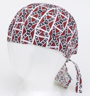12 Rebel Flag Cotton Skull Caps - Pack of 12 - Dozen - Durags - AC234-DL