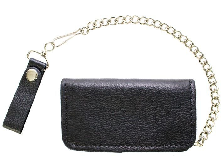 Leather Chain Wallet - Heavy Duty - Naked Leather - Bifold - 6 Inch - AC50-11HD-DL - Image 5