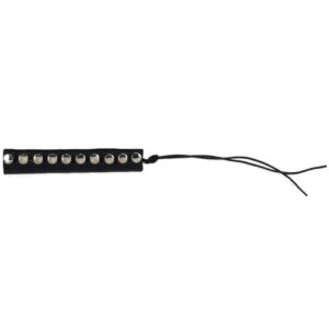Pony Tail Holder - Hair Accessories - Leather and Chrome Snaps - AC92-DL