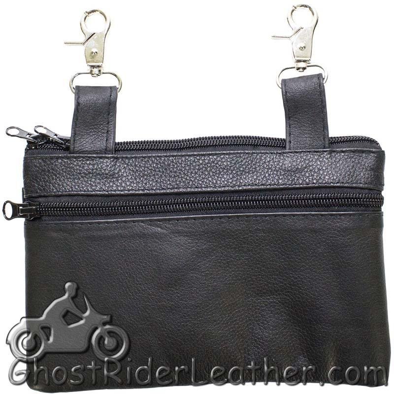 Leather Belt Bag - Lime Green - Flying Skull Design - Handbag - BAG35-EBL10-LIME-DL - Image 3