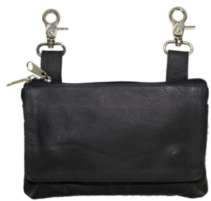Leather Belt Bag - Black - Plain - Handbag - BAG35-PLAIN-DL