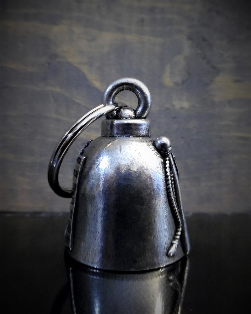 USA Flag - Pewter - Motorcycle Gremlin Bell - Made In USA - SKU BB34-DS - Image 2