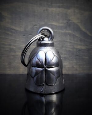 Clover - Pewter - Motorcycle Spirit Bell - Made In USA - SKU BB36-DS