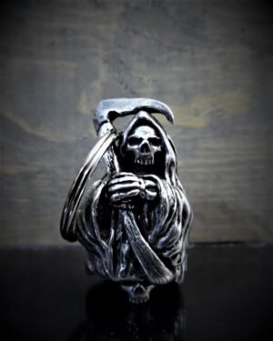 Grim Reaper - Pewter - Motorcycle Ride Bell - Made In USA - SKU BB54-DS