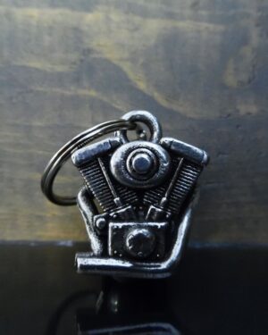 Motorcycle Engine - Pewter - Motorcycle Gremlin Bell - Made In USA - SKU BB79-DS