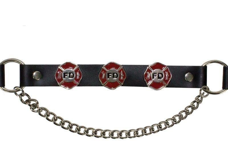 Pair of Biker Boot Chains - Fire Department - Motorcycle - BC16-DL - Image 2