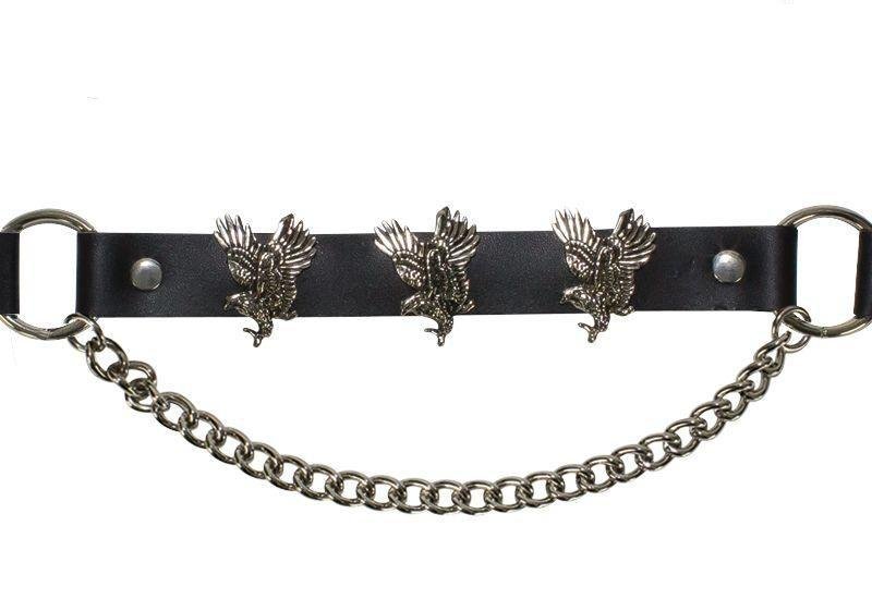 Pair of Biker Boot Chains - Soaring Eagle - Motorcycle - BC17-DL - Image 2