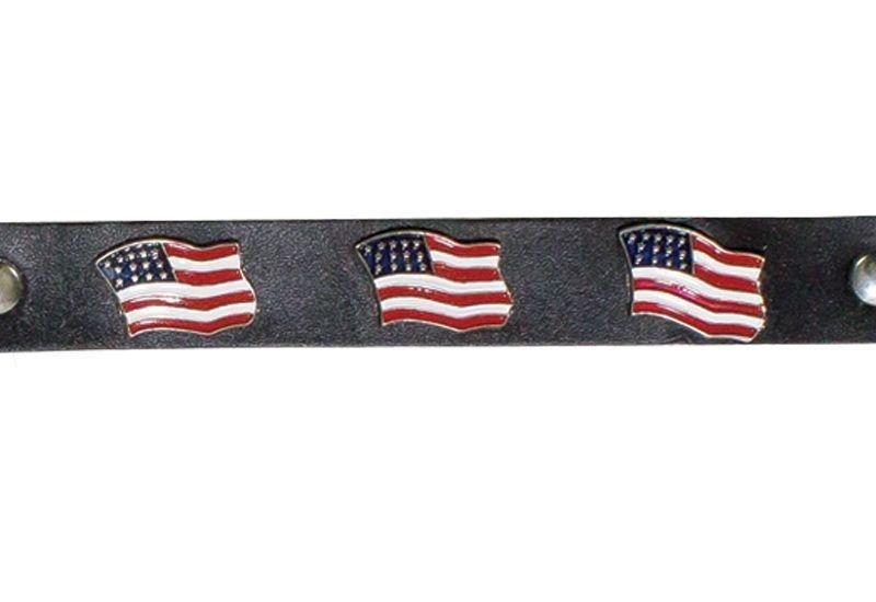 Pair of Biker Boot Chains - American Flag - Motorcycle - BC6-DL - Image 2