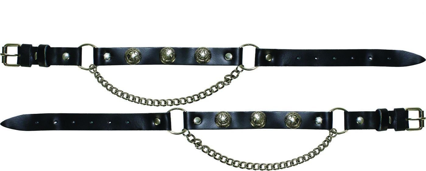 Pair of Biker Boot Chains - Texas Star - SKU GRL-BC9-DL