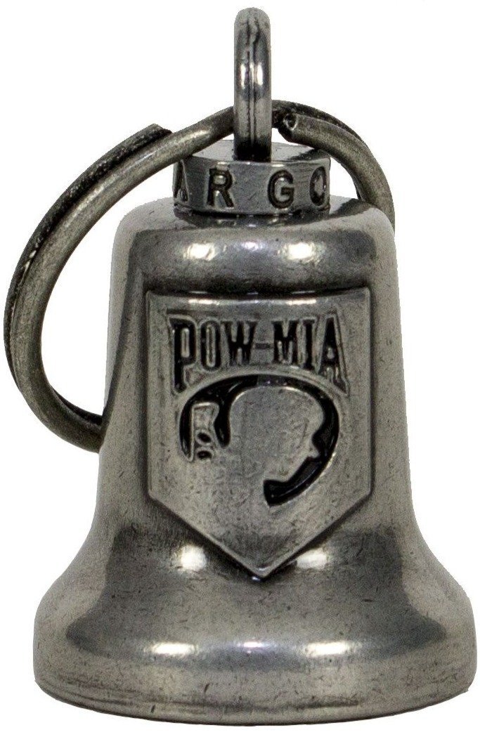 Motorcycle Ride Bell - POW MIA - Gun Metal - Spirit - BL18-GM-DL