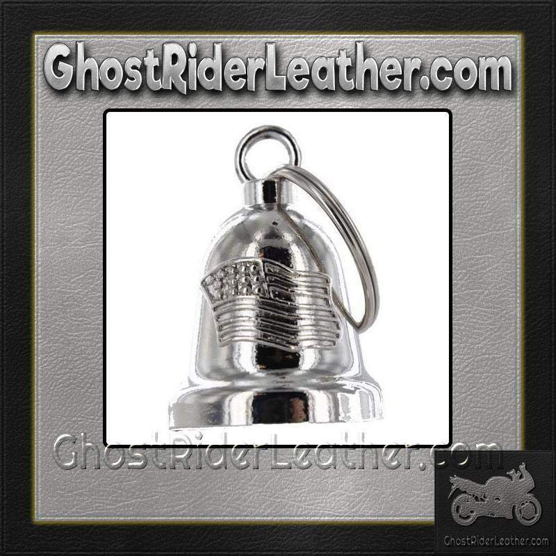 American Flag - Chrome Motorcycle Ride Bell - BLC21-DL - Image 2