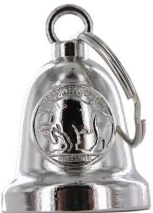 Motorcycle Ride Bell - Spirit Bell - Buffalo Nickel - Chrome - BLC34-DL