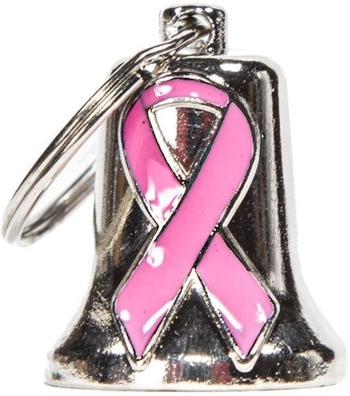 Breast Cancer Awareness - Chrome Motorcycle Ride Bell - SKU GRL-BLC36-DL