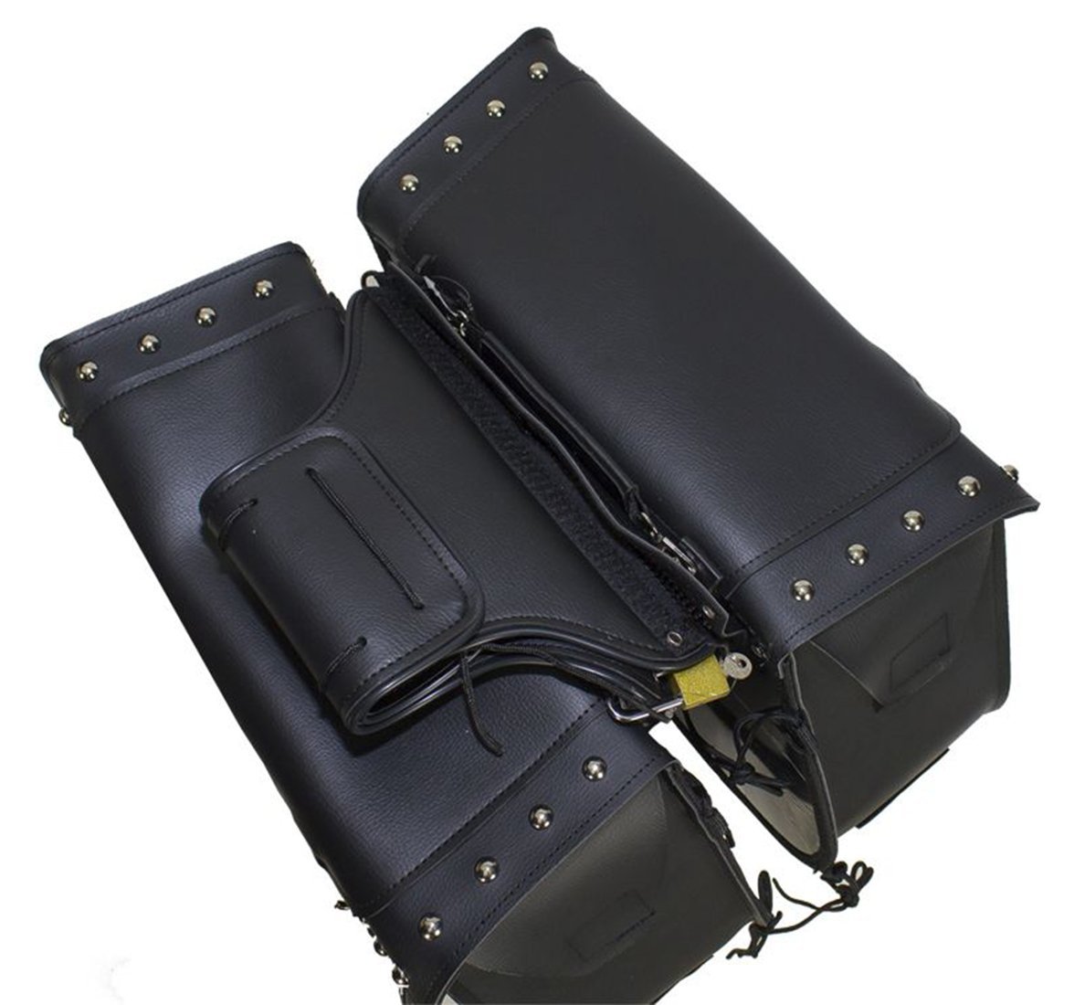 Saddlebags - PVC - Studs - Gun Pockets - Motorcycle Luggage - C-SD4090-PV-DL - Image 3